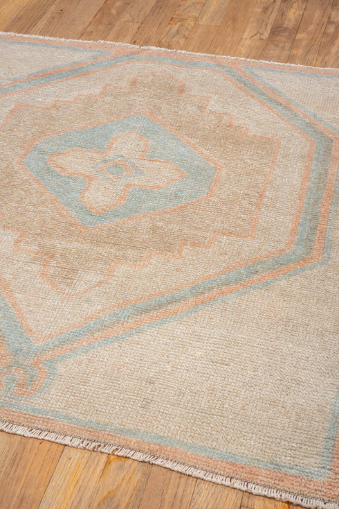 Vintage Oushak Area Rug (3' x 3')